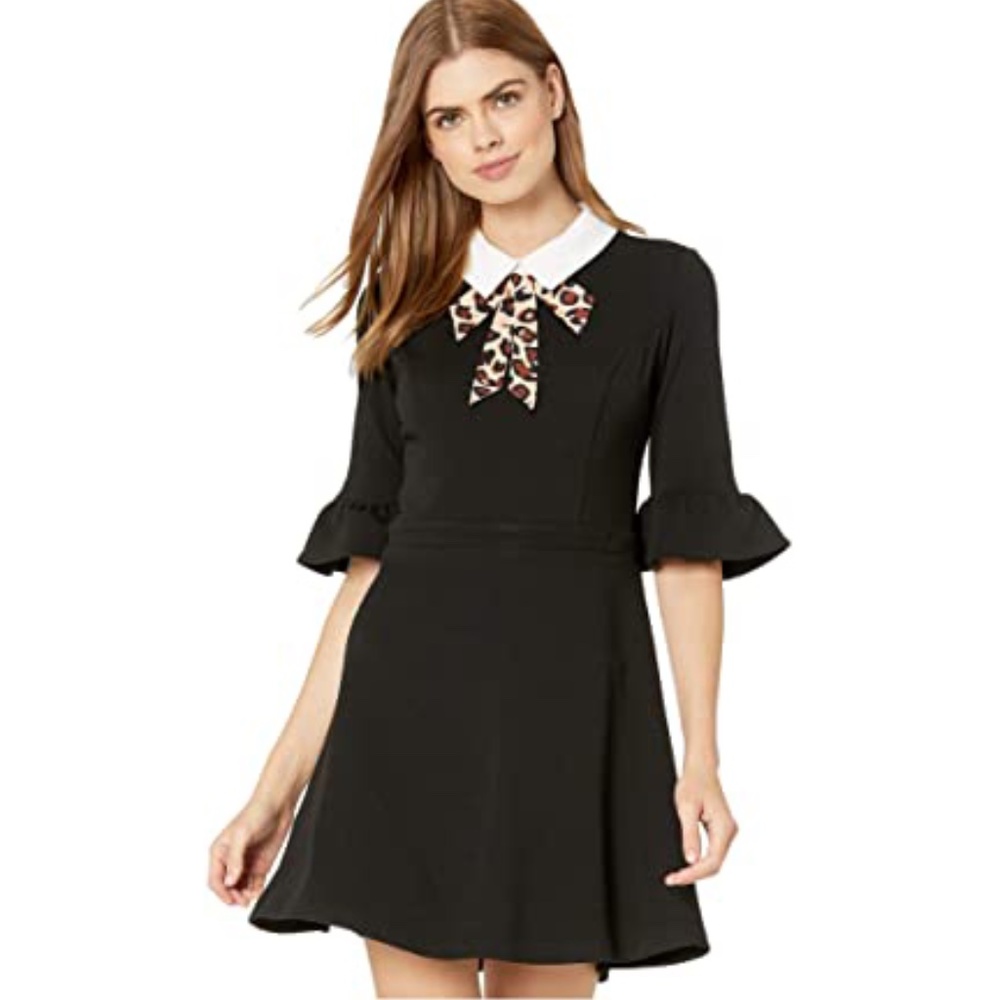 Betsey Johnson Peter Pan Collar Black Dress